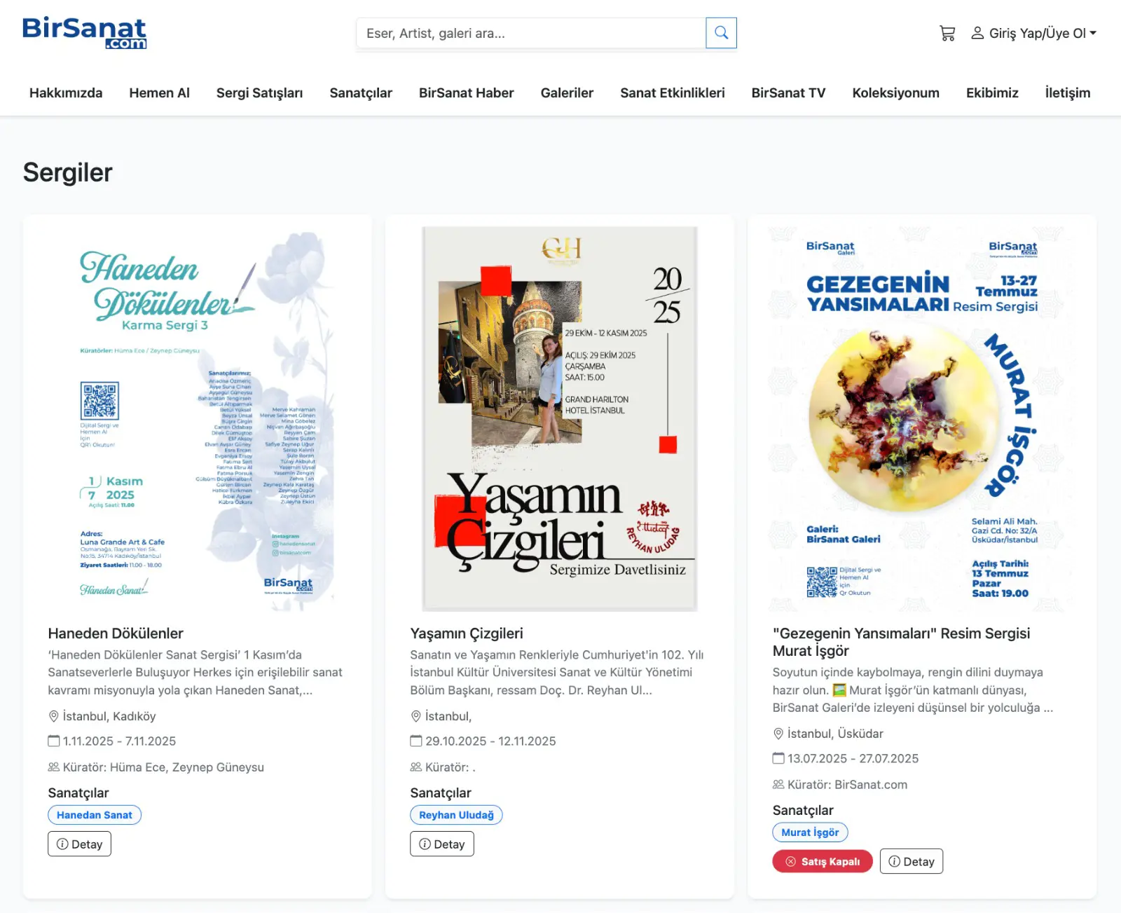 BirSanat.com’un Dijital Sergisine Yoğun İlgi